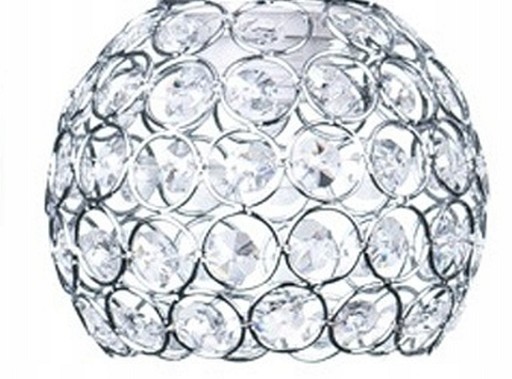 Абажур CRYSTAL fi 14 CHROME для лампочек E14 и E27