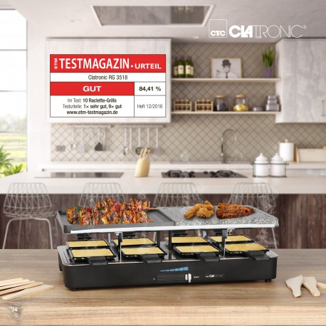 РАКЛЕТ CLATRONIC RG 3518 ЭЛЕКТРИЧЕСКИЙ ГРИЛЬ