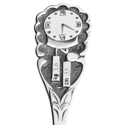 Серебряная ложка пр. 925 Гравировка Крещения