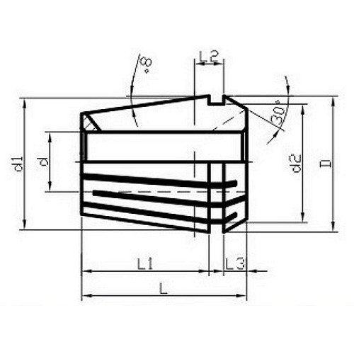 Tulejka zaciskowa ER40 14 mm