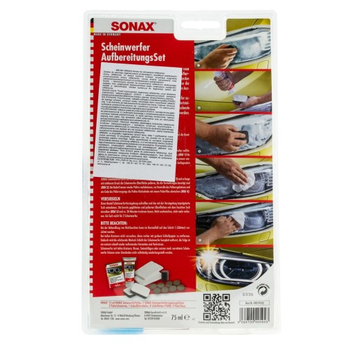 Sonax 405941 Реставрационный комплект фар