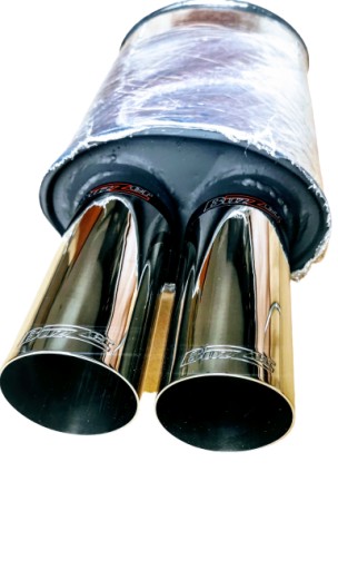 СПОРТИВНЫЙ ГЛУШИТЕЛЬ 2X76MM BASS DIESEL БЕНЗИНОВЫЙ