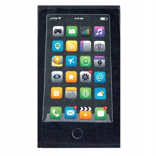Ręcznik do przedszkola 30x50 Telefon smartfon
