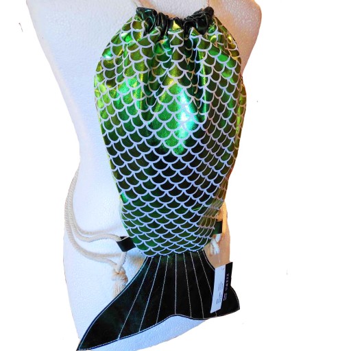 Worek Plecak Szkolny Mermaid Syrenka Rybka 3D