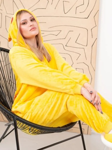 КУРТКА КИГУРУМИ КОМБИНИРОВАННАЯ ПИЖАМА PIKACHU - S
