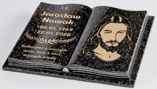 Надгробная книга Гранитная Гравировка Импала 45х35х5 см + клин