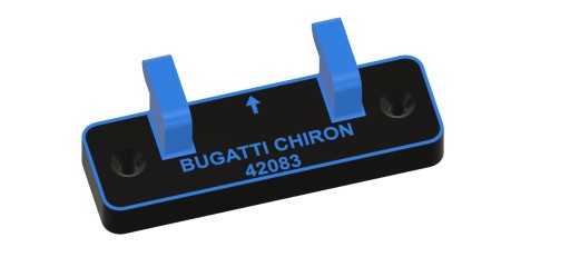 UCHWYT ŚCIENNY NA MODEL KLOCKÓW TECHNIC BUGATTI CHIRON + WKRĘTY