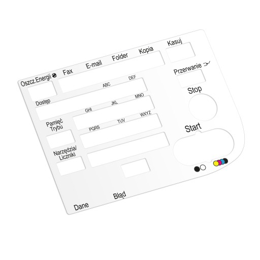 Konica Minolta Bizhub C35 Наклейка на панель/Коврик