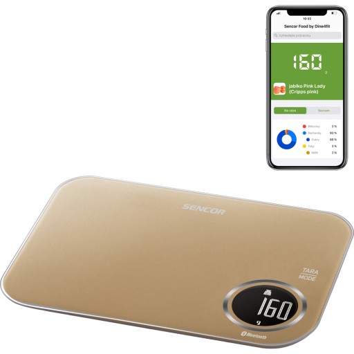 Кухонные весы Sencor SKS 7077CH с точностью до 1 г