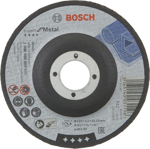 Диск для дуговой резки Bosch Expert по металлу 115x22,23x2,5 мм 2608600005