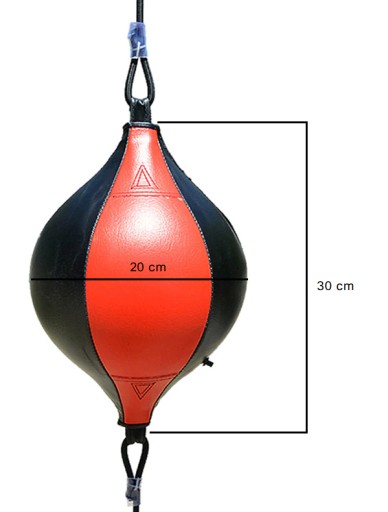 GRUSZKA BOKSERSKA ELASTYCZNA NA LINCE BOKS REFLEX BALL PIŁKA REFLEKSOWA