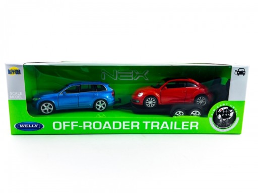 VOLVO XC90 + VW THE BEETLE + WELLY TRUCK 1:34