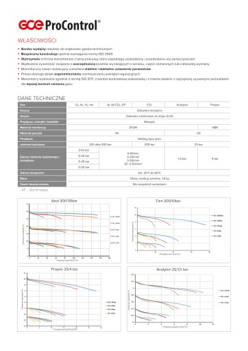 РЕДУКТОР АЗОТА GCE PROCONTROL 200 бар / 10 бар
