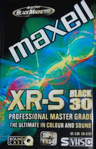 Кассета Maxell XR-S Black 30 VHS-C