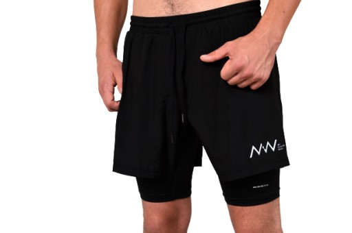 WYPRZ!!! UNISEX spodenki do biegania czarne M