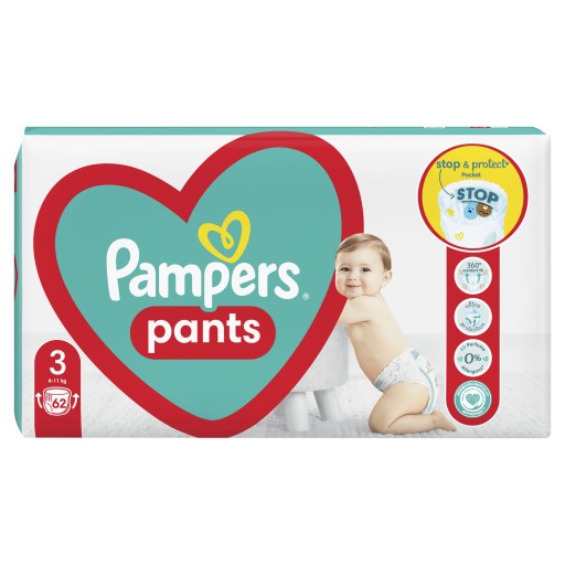 Трусики Pampers 3 62 шт. 6-11 кг. Подгузники.
