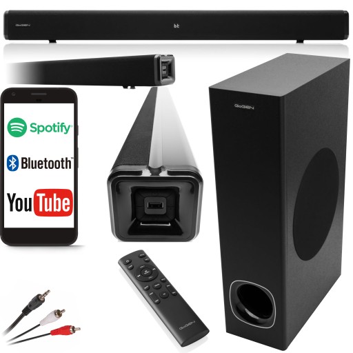 ЗВУКОВАЯ БАР САБВУФЕР BLUETOOTH ДИНАМИК USB HDMI ДЛЯ ТЕЛЕВИЗОРА 100 Вт GOGEN REMOTE