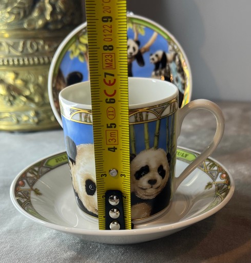 Hutschenreuther маленькая чашка PANDA с ​​тарелкой для печенья