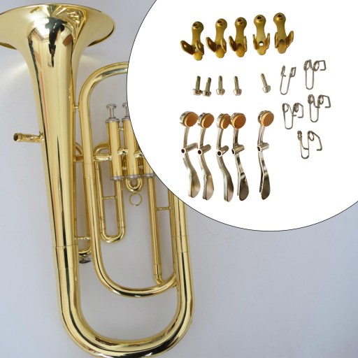 Akcesoria do instrumentów dętych z zaworem trąbkowym. 1 zestaw narzędzi do