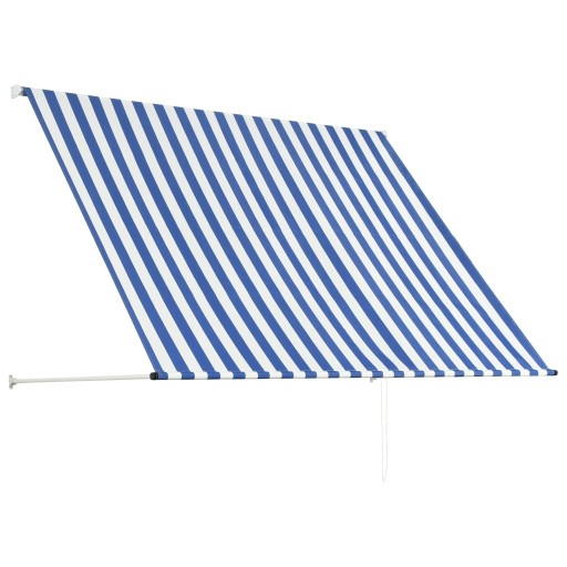 Складная маркиза vidaXL 200 x 150 см, синий и белый