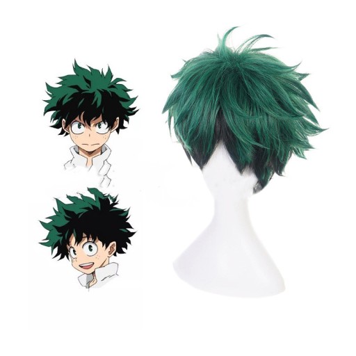 Парик косплей Изуку Мидория Деку аниме BNHA