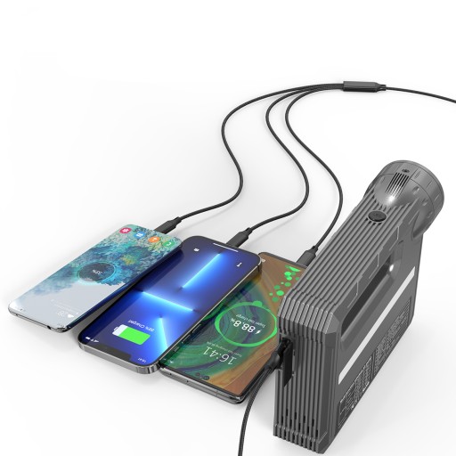CHOETECH JUMP STARTER БУСТЕРНЫЙ КОМПРЕССОРНЫЙ НАСОС POWERBANK 8000 мАч ФАКЕЛ