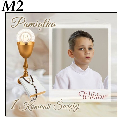 PODZIĘKOWANIA GOŚCI CHRZEST KOMUNIA ZDJĘCIE MAGNES