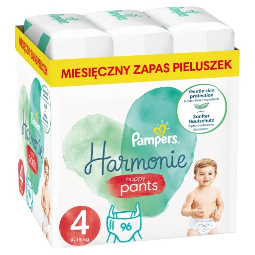 Pampers Harmonie Pants 4 96 шт. Подгузники 9-15 кг.