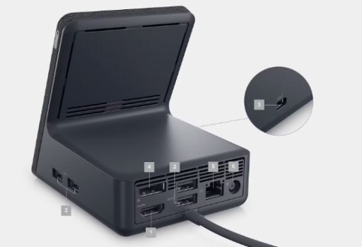 DELL HD22Q Проводной USB 3.2 Gen 1 (3.1 Gen 1), тип A, черный