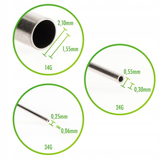 IGŁA NEEDLE DOZOWNICZA ZAGIĘTA DO FLUXU KLEJ 27G 0,21MM KOŃCÓWKA STRZYKAWKA