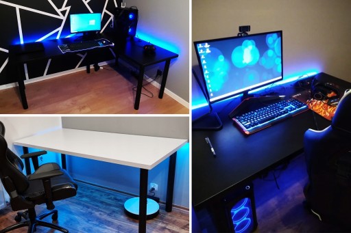 ИГРОВОЙ СТОЛ ЧЕРНЫЙ 120x60x36 СВЕТОДИОД ПРОИЗВОДИТЕЛЬ