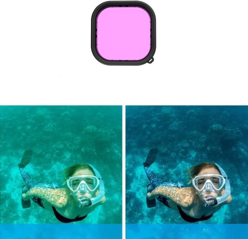 Водонепроницаемый чехол для GoPro Hero 12/11/10/9 Черный + Фильтры ТКАНИ