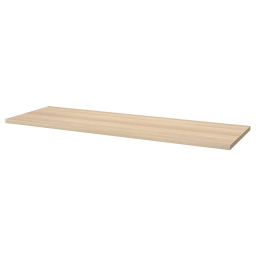 IKEA LAGKAPTEN / ALEX Biurko 200x60 cm dąb bejcowany na biało/czarnybrąz