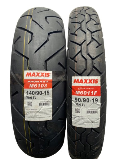 OPONY MAXXIS 140/90/15 90/90-19 300 DO VIRAGO 535