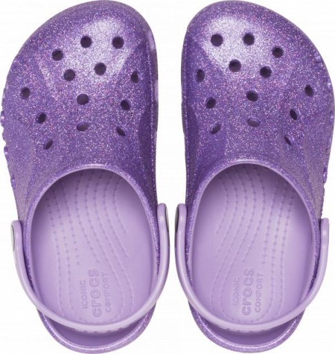 Dziecięce Buty Chodaki Crocs Classic Baya Glitter 207015 Clog 28-29