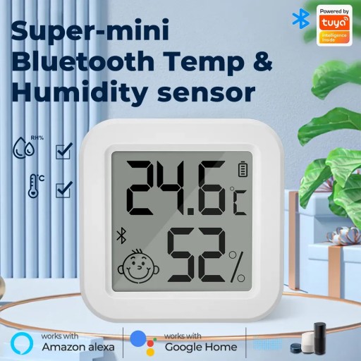 Czujnik temperatury, wilgotności Tuya THB1 łączność z bluetooth
