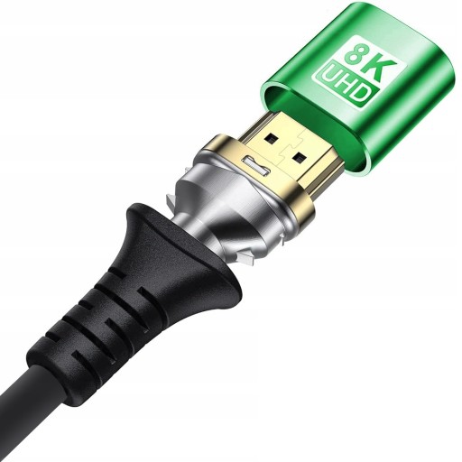 РАЗЪЕМ КАБЕЛЬНОГО ПРОВОДА HDMI - HDMI 2.1 UHD 8K 60Гц 4K 144Гц ВЫСОКОСКОРОСТНОЙ 1М