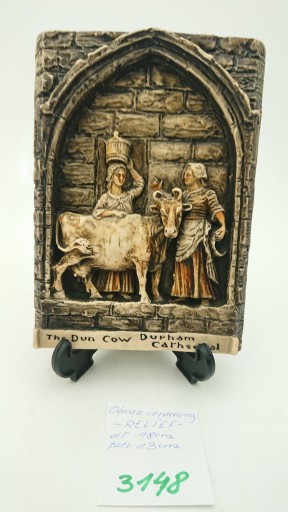 Рельефная керамическая картина Dun Cow Durham Catedral Ivorex