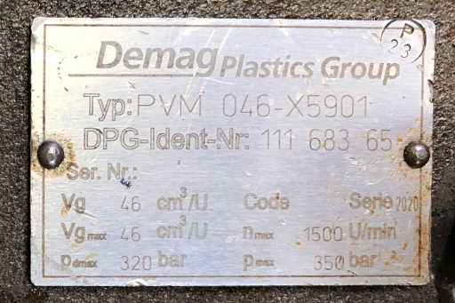 Pompa hydrauliczna 22kW DEMAG PVM 046-X5901