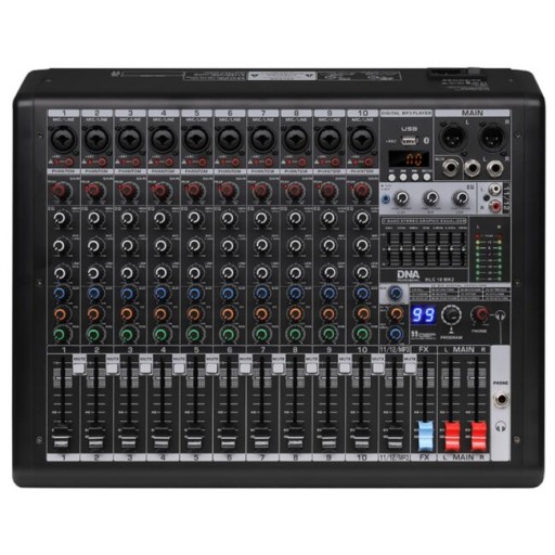 DNA HLC 10 MK2 АНАЛОГОВЫЙ МИКШЕР 10 КАНАЛОВ USB MP3 BLUETOOTH PHANTOM DSP