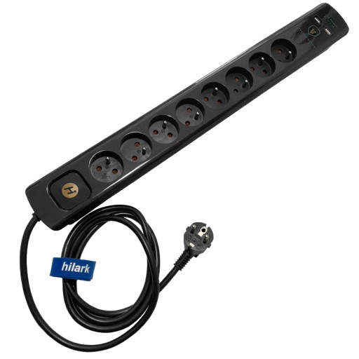 HILARK POWER STRIP 8 1,5M USB-разъемов
