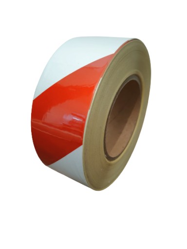 TAŚMA odblaskowa ŻÓŁTO-CZARNA NAJTANIEJ!!! 50mm x 50m rolka oznaczeniowa