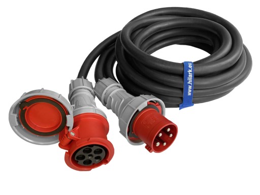 Резиновый силовой удлинитель 125А 5х25 2м H07RNF OnPD