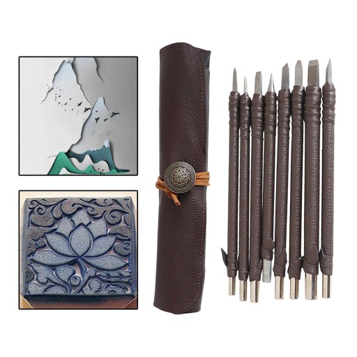 8x carving tools in