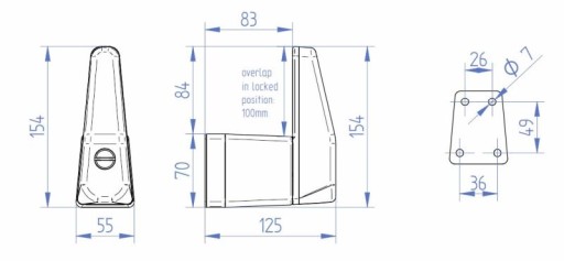 Sprinter Cab Lock Thule W-wa защита двери кабины водителя