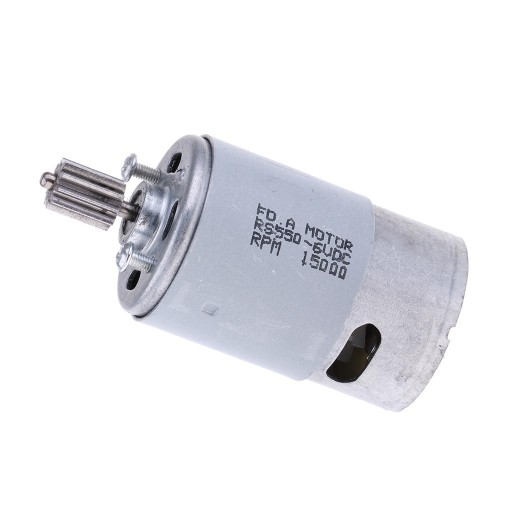 Akcesoria silnikowe dla dzieci 6V 550 10 zębów 10mm