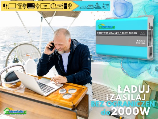 Автомобильный преобразователь с USB 12 В 4000 Вт Sinus USB