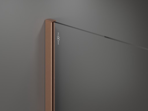 MEXEN KIOTO ŚCIANKA PRYSZNICOWA WALK-IN 65 x 200 CM MIEDŹ szkło 8 mm
