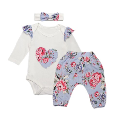 KOMPLET NIEMOWLĘCY BODY SPODENKI + OPASKA 80