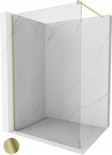 MEXEN KIOTO ŚCIANKA PRYSZNICOWA WALK-IN 130 x 200 CM ZŁOTA szkło 8 mm